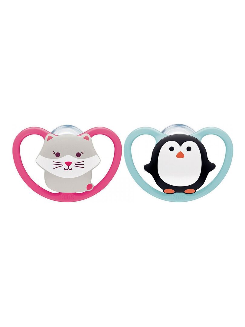 Lot de 4 sucettes Space 6-18M J&N Nuk Multicolore - Kiabi