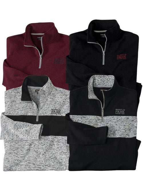 Lot de 4 Sweats Molleton Atlas® - ATLAS FOR MEN - Kiabi Lot de 4 Sweats Molleton Atlas® - ATLAS FOR MEN - Kiabi