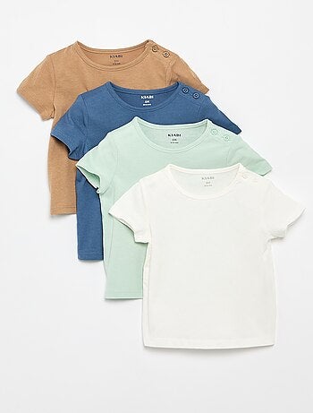 Lot de 4 T-shirts unis