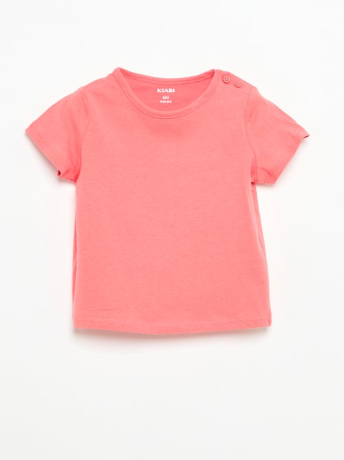 Lot de 4 T-shirts unis - Kiabi