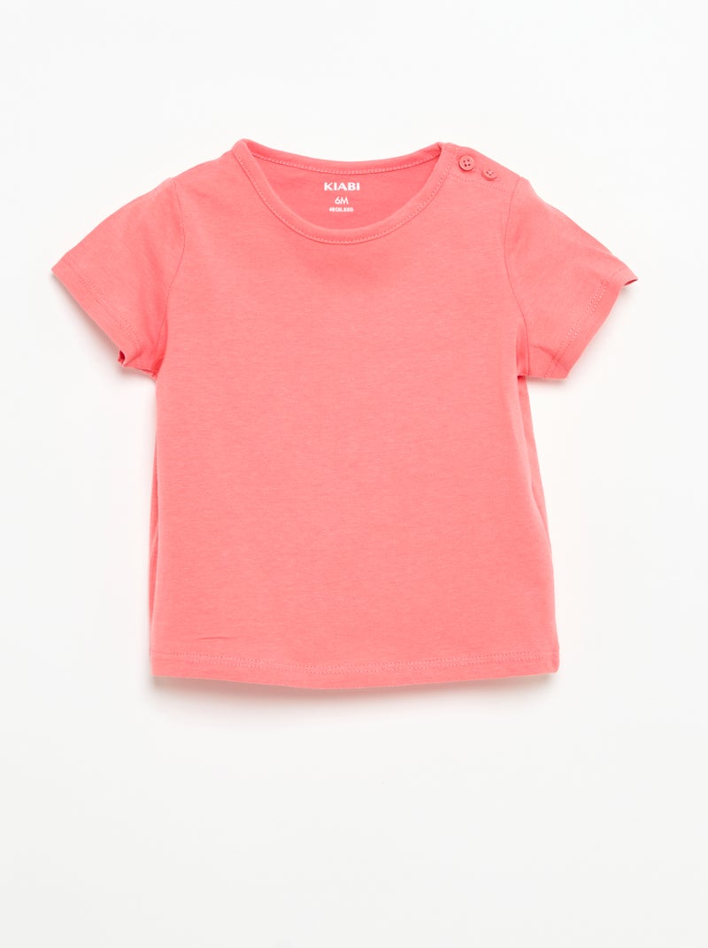 Lot de 4 T-shirts unis Blanc - Kiabi
