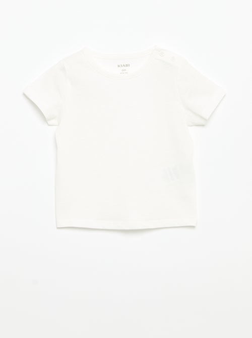 Lot de 4 T-shirts unis - Kiabi