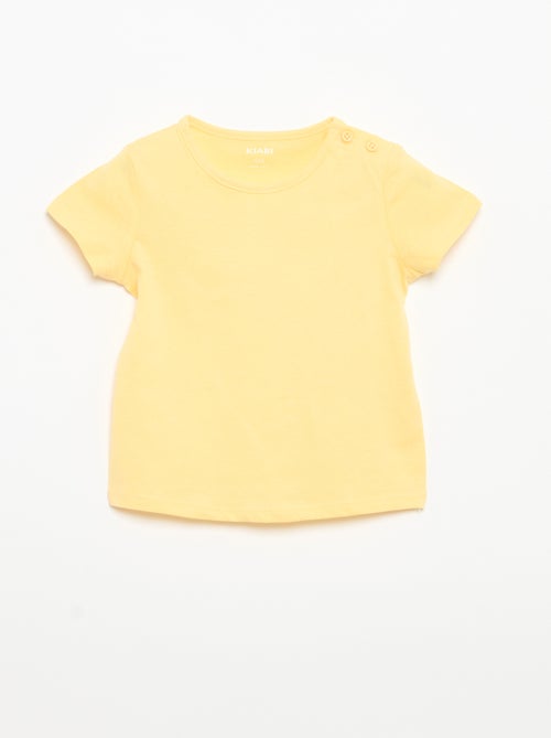 Lot de 4 T-shirts unis - Kiabi