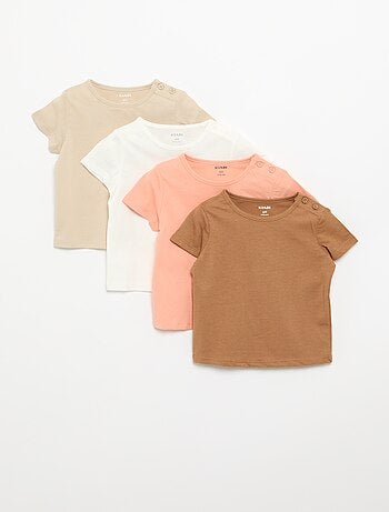 Lot de 4 T-shirts unis
