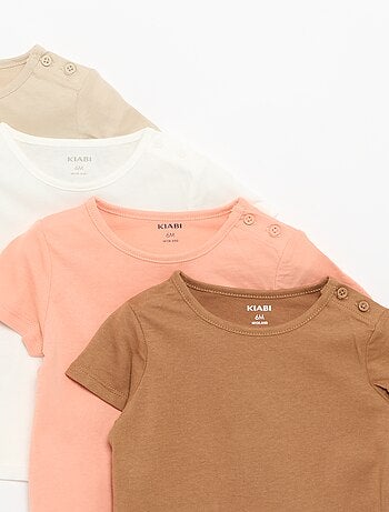 Lot de 4 T-shirts unis