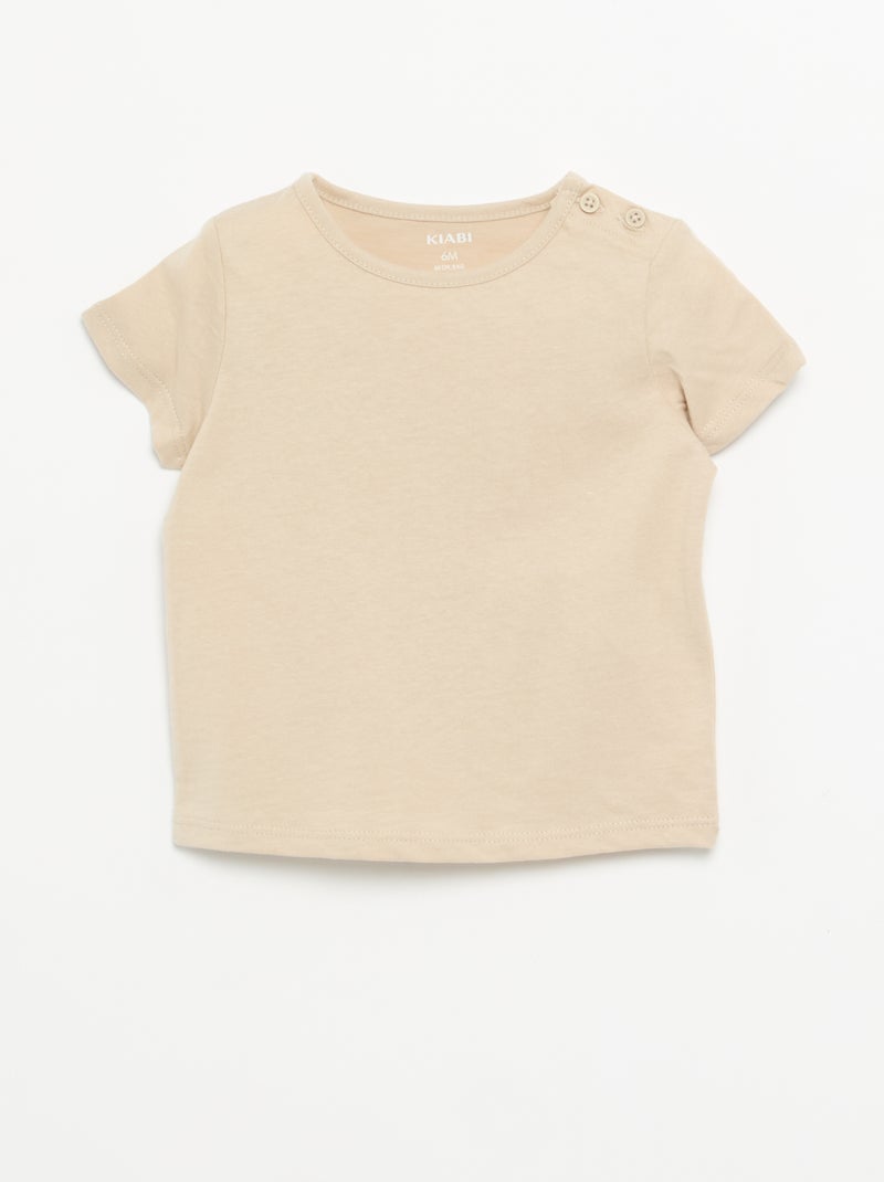 Lot de 4 T-shirts unis Orange - Kiabi
