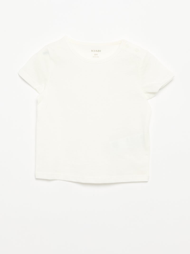 Lot de 4 T-shirts unis Orange - Kiabi