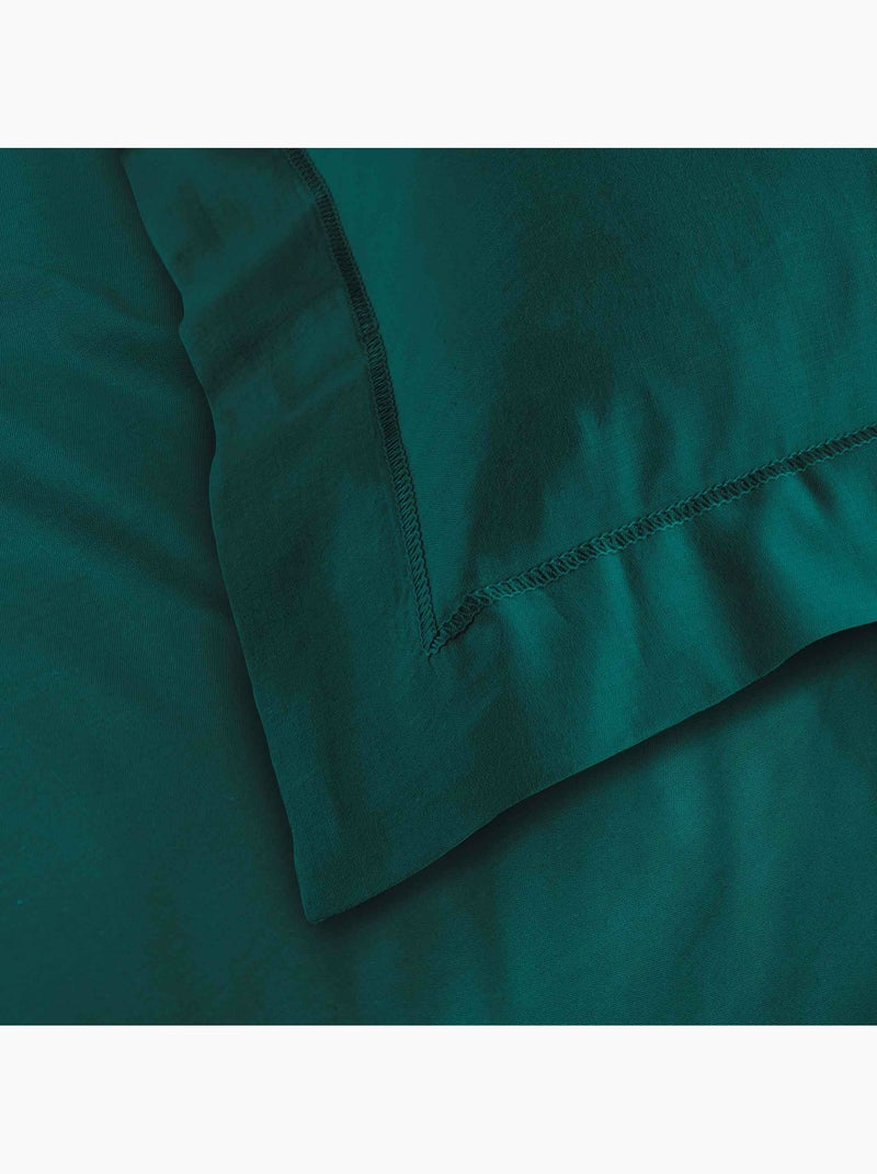 Lot de 4 Taies d'Oreiller 100% Coton 57 Fils/cm² – 2 Taies 63 x 63 cm + 2 Taies 50 x 70 cm Emeraude Vert émeraude - Kiabi