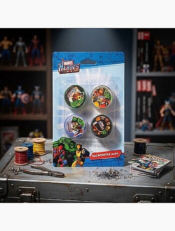 Lot de 4 tailles crayons marvel heroes