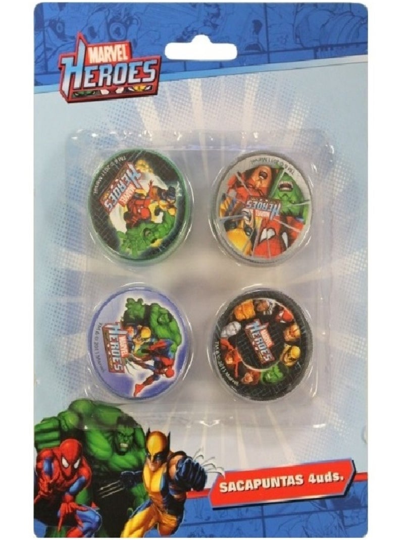Lot de 4 tailles crayons marvel heroes Multicolore - Kiabi
