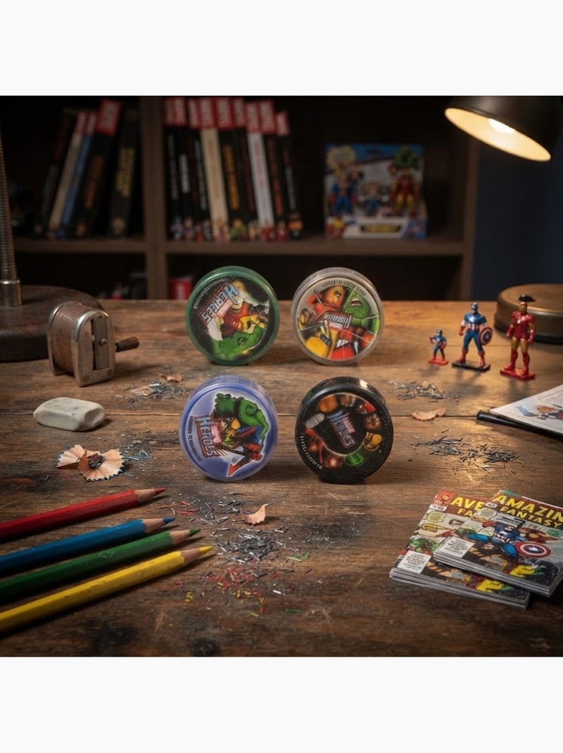 Lot de 4 tailles crayons marvel heroes Multicolore - Kiabi