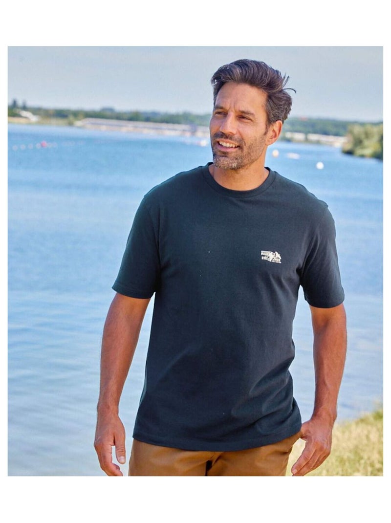 Lot de 4 Tee-Shirt Atlas ®  - ATLAS FOR MEN Blanc Bleu marine Noir - Kiabi