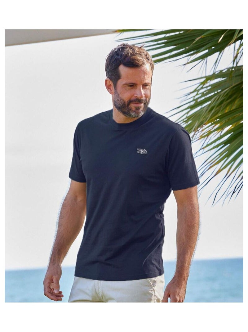 Lot de 4 Tee-Shirt Atlas ®  - ATLAS FOR MEN Blanc Bleu marine Noir - Kiabi