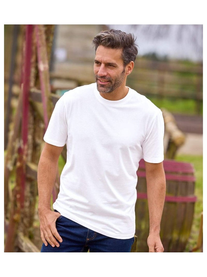 Lot De 4 Tee-Shirt Atlas ® - ATLAS FOR MEN Blanc - Kiabi