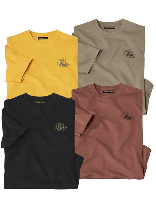 Lot de 4 Tee-Shirt Destination Arizona   - ATLAS FOR MEN - Kiabi