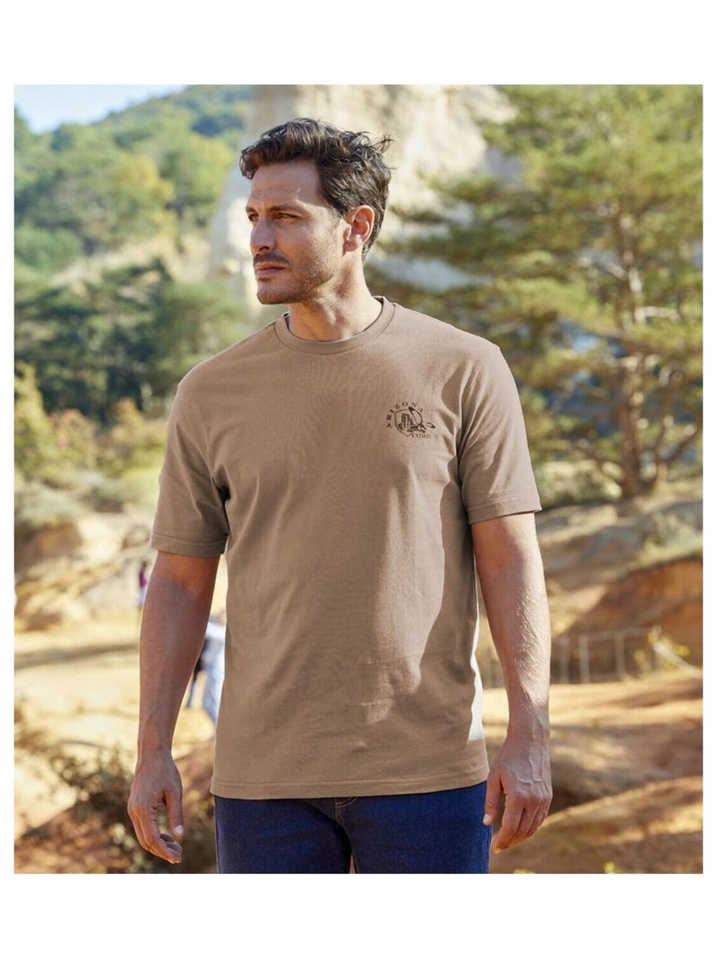 Lot de 4 Tee-Shirt Destination Arizona   - ATLAS FOR MEN Gris Jaune Noir - Kiabi