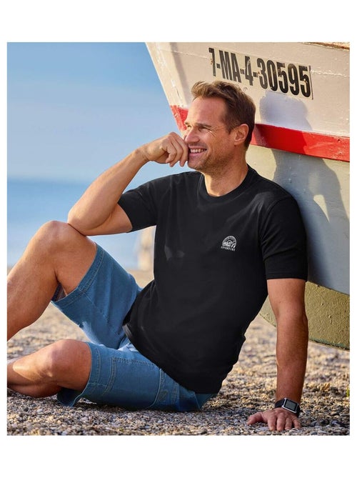 Lot de 4 Tee-Shirts Adventure   - ATLAS FOR MEN - Kiabi