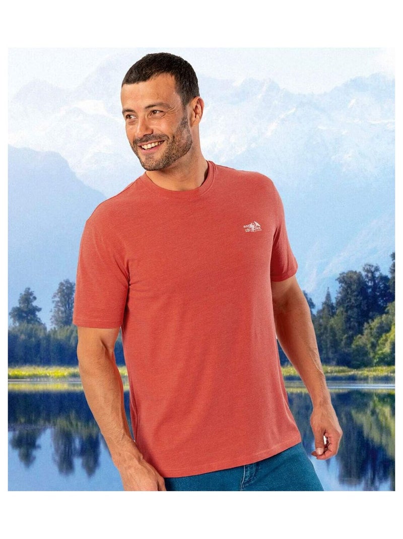 Lot de 4 Tee-Shirts Col Rond  - ATLAS FOR MEN Blanc Bleu Noir - Kiabi