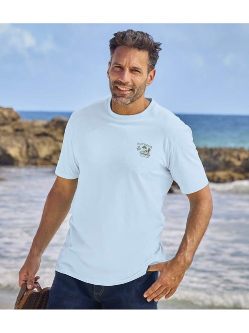Lot de 4 Tee-Shirts Coton Unis  - ATLAS FOR MEN - Kiabi