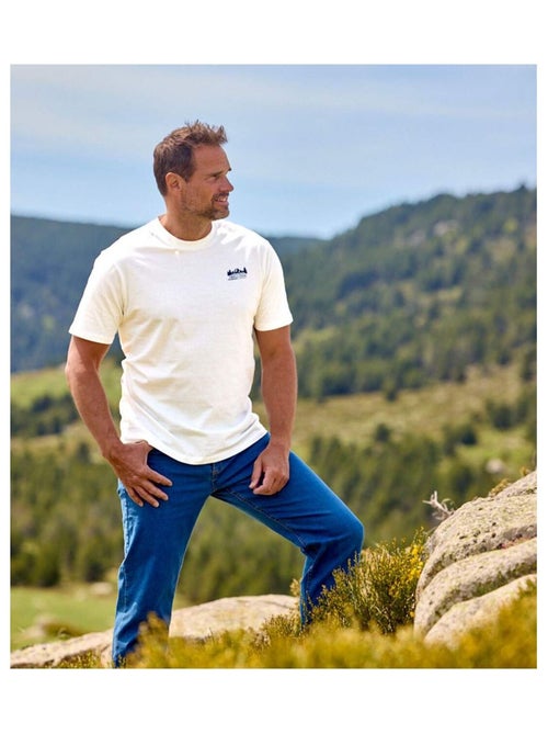 Lot de 4 Tee-Shirts Coton Unis Nature   - ATLAS FOR MEN - Kiabi