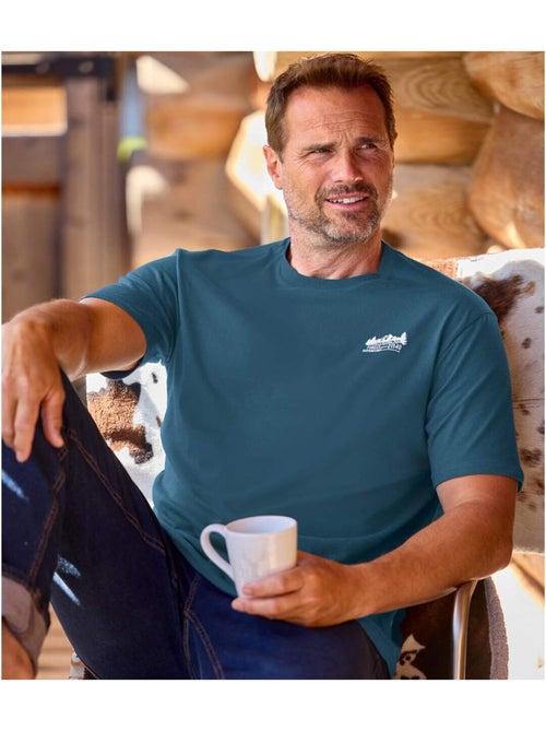 Lot de 4 Tee-Shirts Coton Unis Nature   - ATLAS FOR MEN - Kiabi