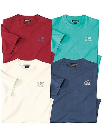 Lot de 4 Tee-Shirts Escape - ATLAS FOR MEN