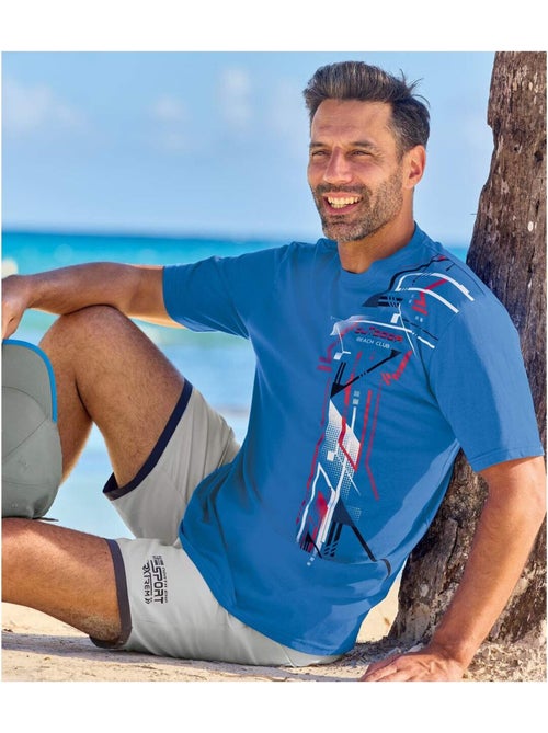 Lot de 4 Tee-Shirts Eté - ATLAS FOR MEN - Kiabi Lot de 4 Tee-Shirts Eté - ATLAS FOR MEN - Kiabi
