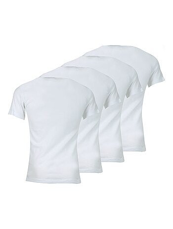 Lot de 4 Tee-shirts homme col V Ecopack Athena
