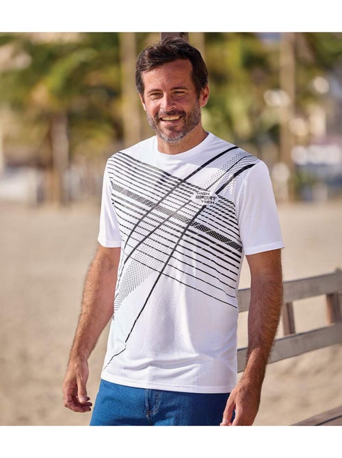 Lot de 4 Tee-Shirts Imprimés Sport  - ATLAS FOR MEN - Kiabi