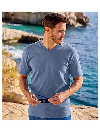 Lot de 4 Tee-Shirts MC Col V Unis - ATLAS FOR MEN