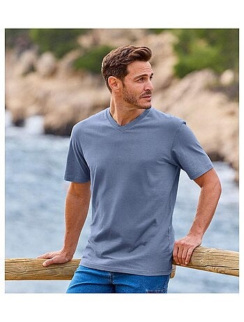 Lot de 4 Tee-Shirts MC Col V Unis - ATLAS FOR MEN