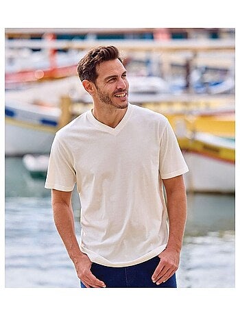 Lot de 4 Tee-Shirts MC Col V Unis - ATLAS FOR MEN