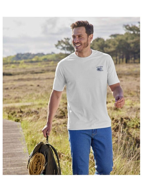 Lot de 4 Tee-Shirts Scotland Explorer   - ATLAS FOR MEN - Kiabi