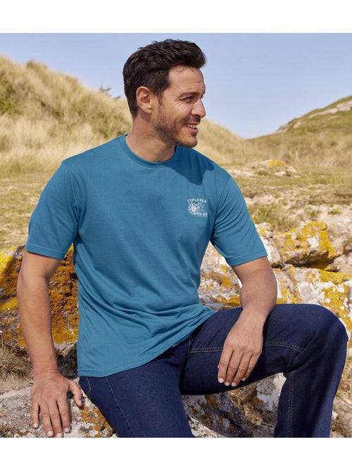 Lot de 4 Tee-Shirts Scotland Explorer   - ATLAS FOR MEN - Kiabi