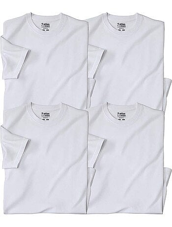 Lot de 4 Tee-Shirts Unis - ATLAS FOR MEN