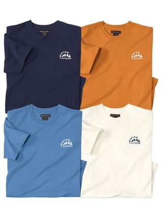 Lot de 4 Tee-Shirts Winter Outdoor   - ATLAS FOR MEN