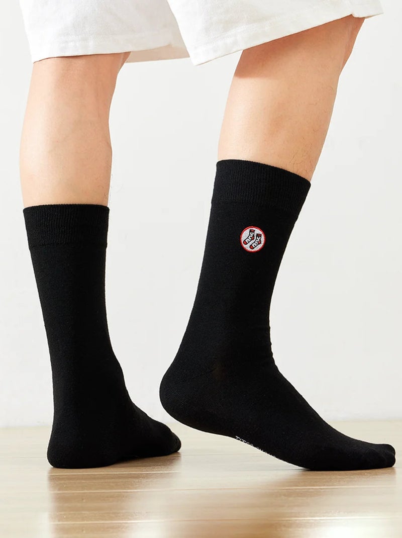 Lot de 4 Tites Chaussettes Hautes Noir Noir - Kiabi