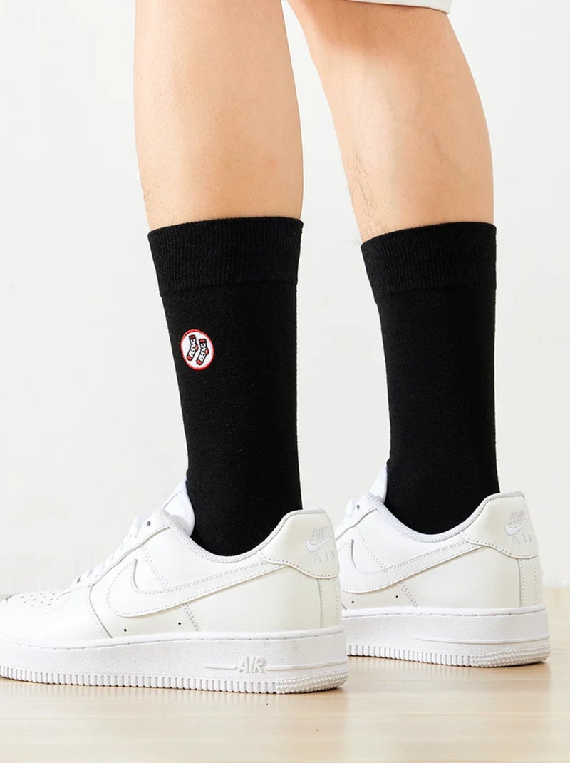 Lot de 4 Tites Chaussettes Hautes Noir Noir - Kiabi