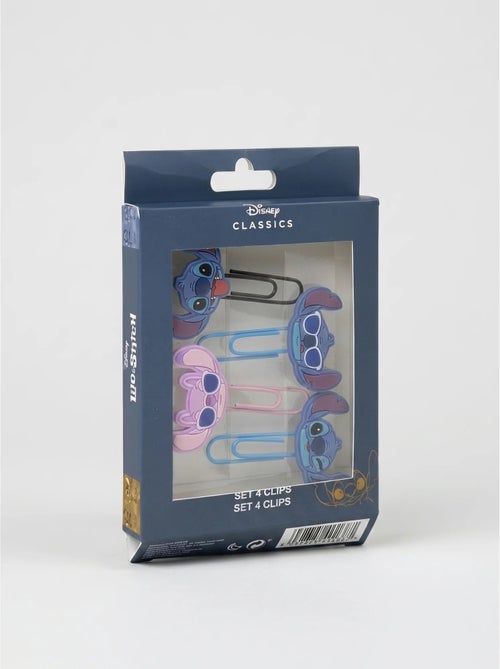 Lot de 4 trombones en aluminium Stitch Disney - Kiabi