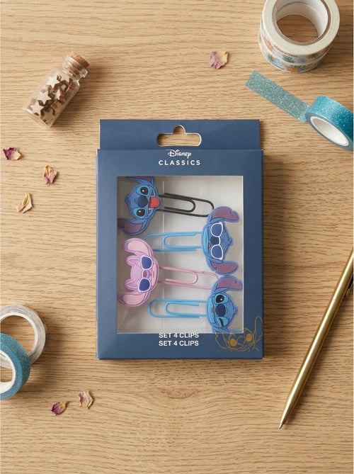 Lot de 4 trombones en aluminium Stitch Disney - Kiabi