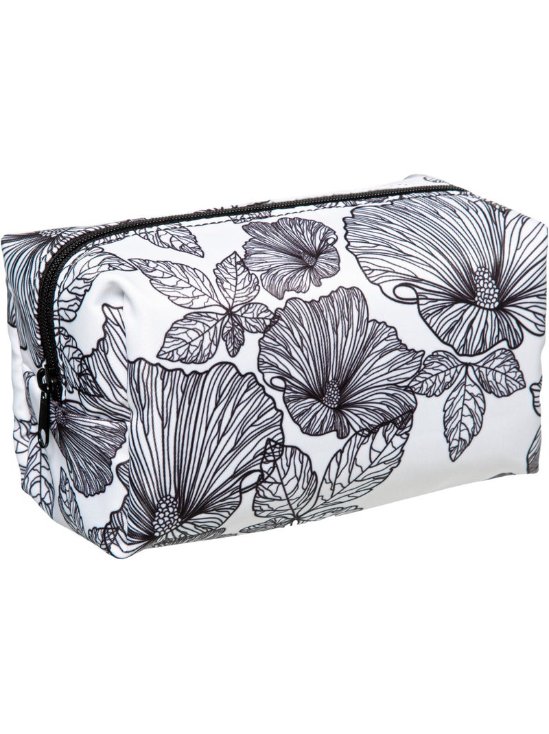 Lot de 4 trousses de toilette BLACKFLORA Noir Blanc - Kiabi