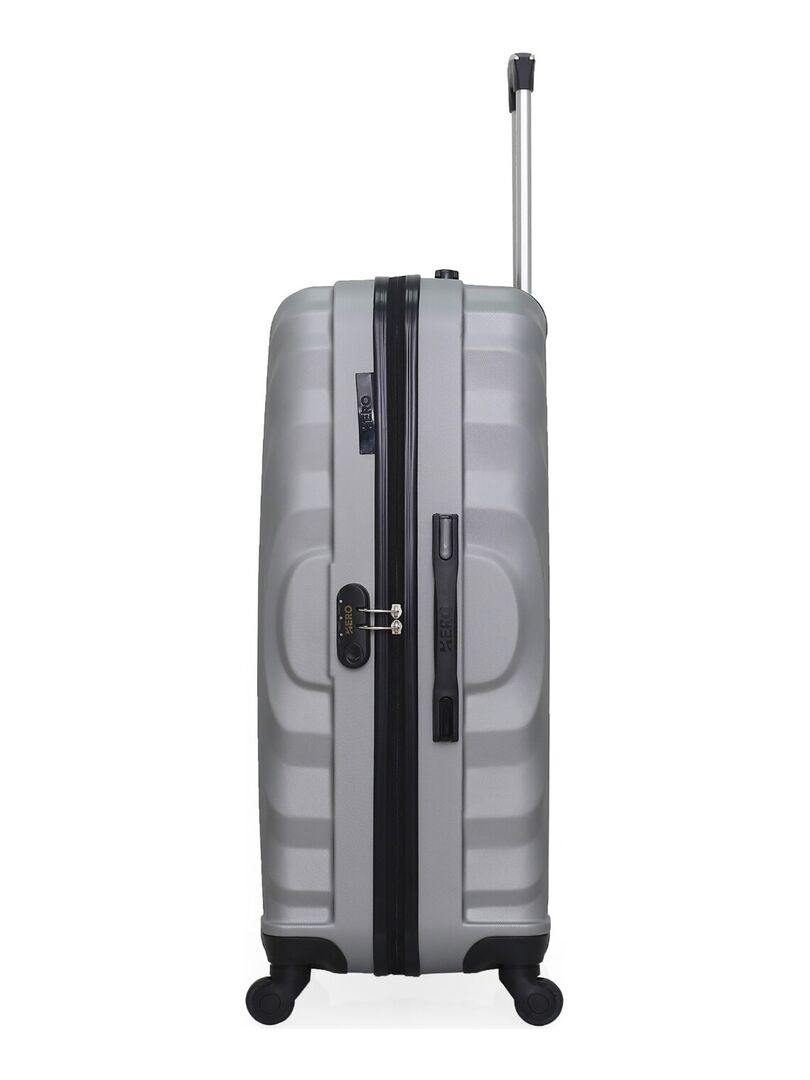 LONG VACATION Lot De 3 Valises Légères En ABS Avec Serrure TSA, Roues Pivotantes 50,8 Cm, 61 Cm, 71 Cm (noir, Ensemble De 3 Pièces