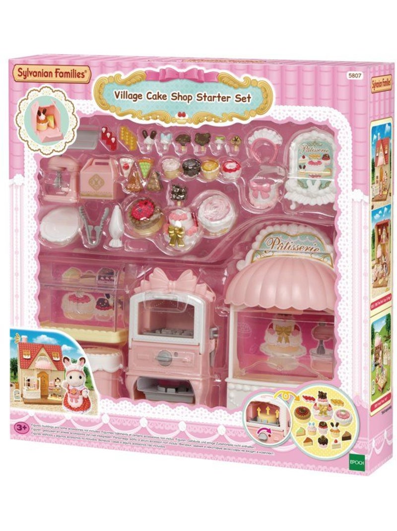 Lot de 40 accessoires pâtisserie avec vitrine - Sylvanian Families Multicolore - Kiabi