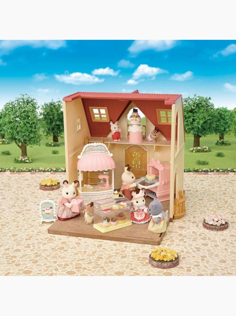 Lot de 40 accessoires pâtisserie avec vitrine - Sylvanian Families Multicolore - Kiabi