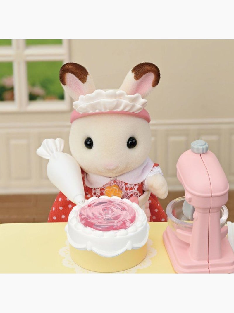 Lot de 40 accessoires pâtisserie avec vitrine - Sylvanian Families Multicolore - Kiabi