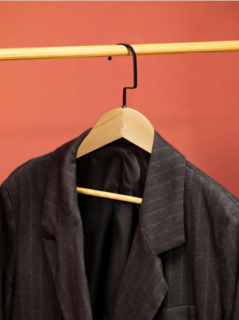 Lot de 40 cintres pour vêtements adulte premium + avec crochet pivotant à 360° - Vivezen Beige - Kiabi