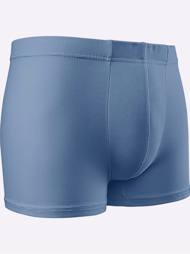 Lot de 5  - Boxer Coton Extensible - Taille Standard - Witt Blanc Multicolore - Kiabi