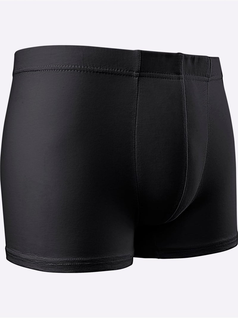 Lot de 5  - Boxer Coton Extensible - Taille Standard - Witt Gris Noir - Kiabi