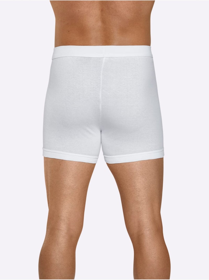 Lot de 5  - boxers côtes fines - taille standard - witt Blanc - Kiabi
