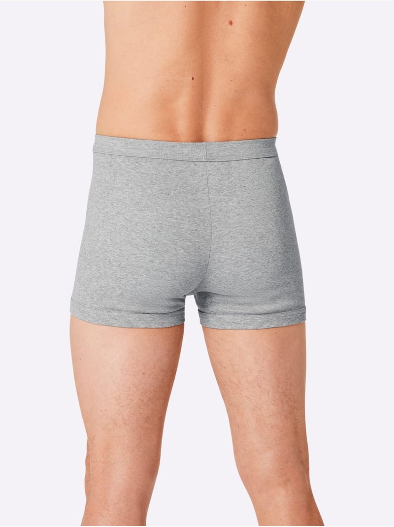 Lot de 5  - boxers côtes fines - taille standard - witt Multicolore - Kiabi